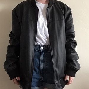 Faux leather jacket